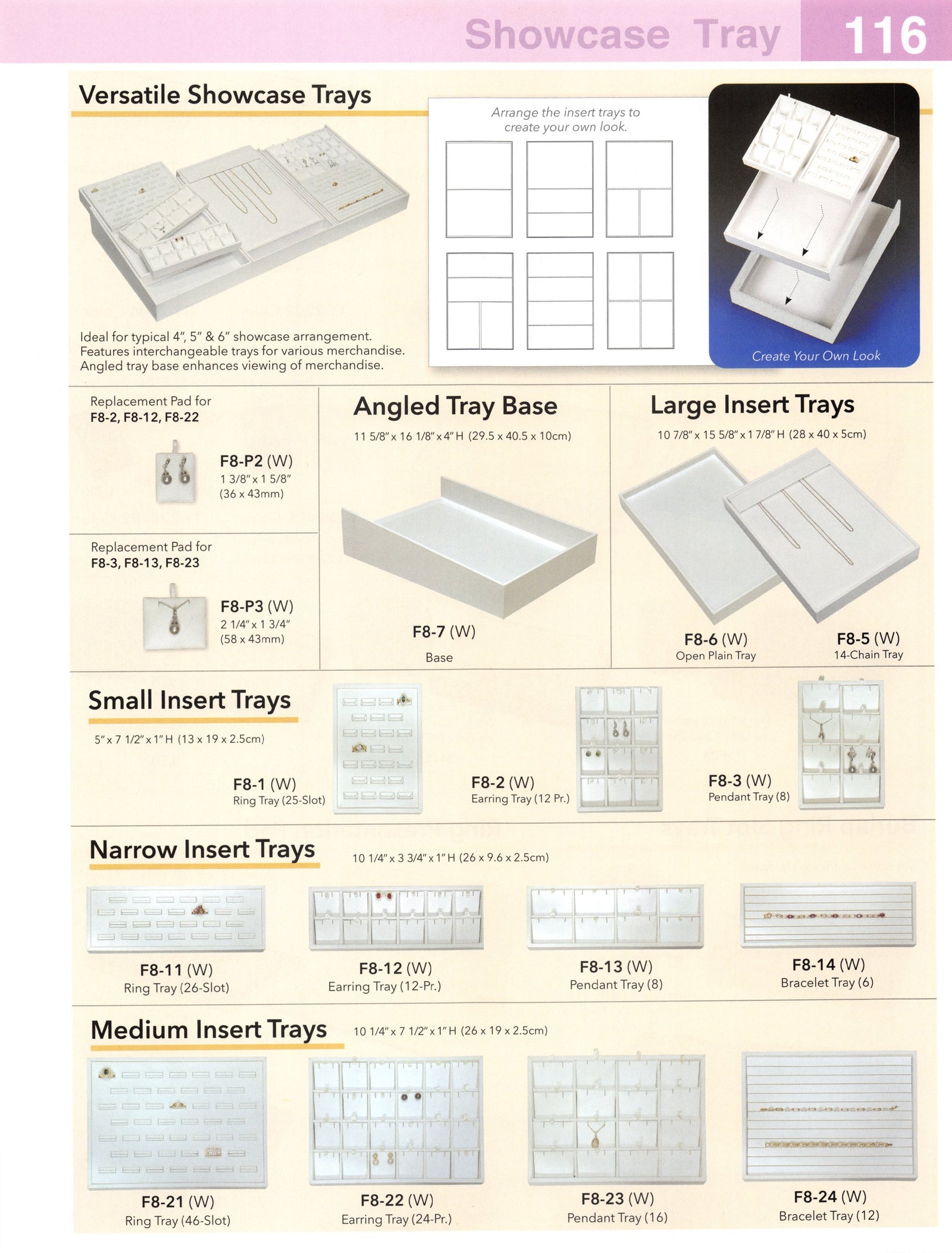 Catalog page — Versatile Small Insert Trays