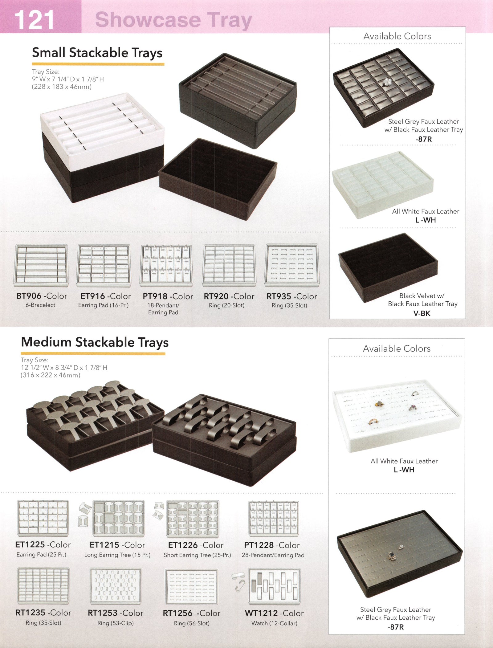Catalog page — Small Stackable Trays