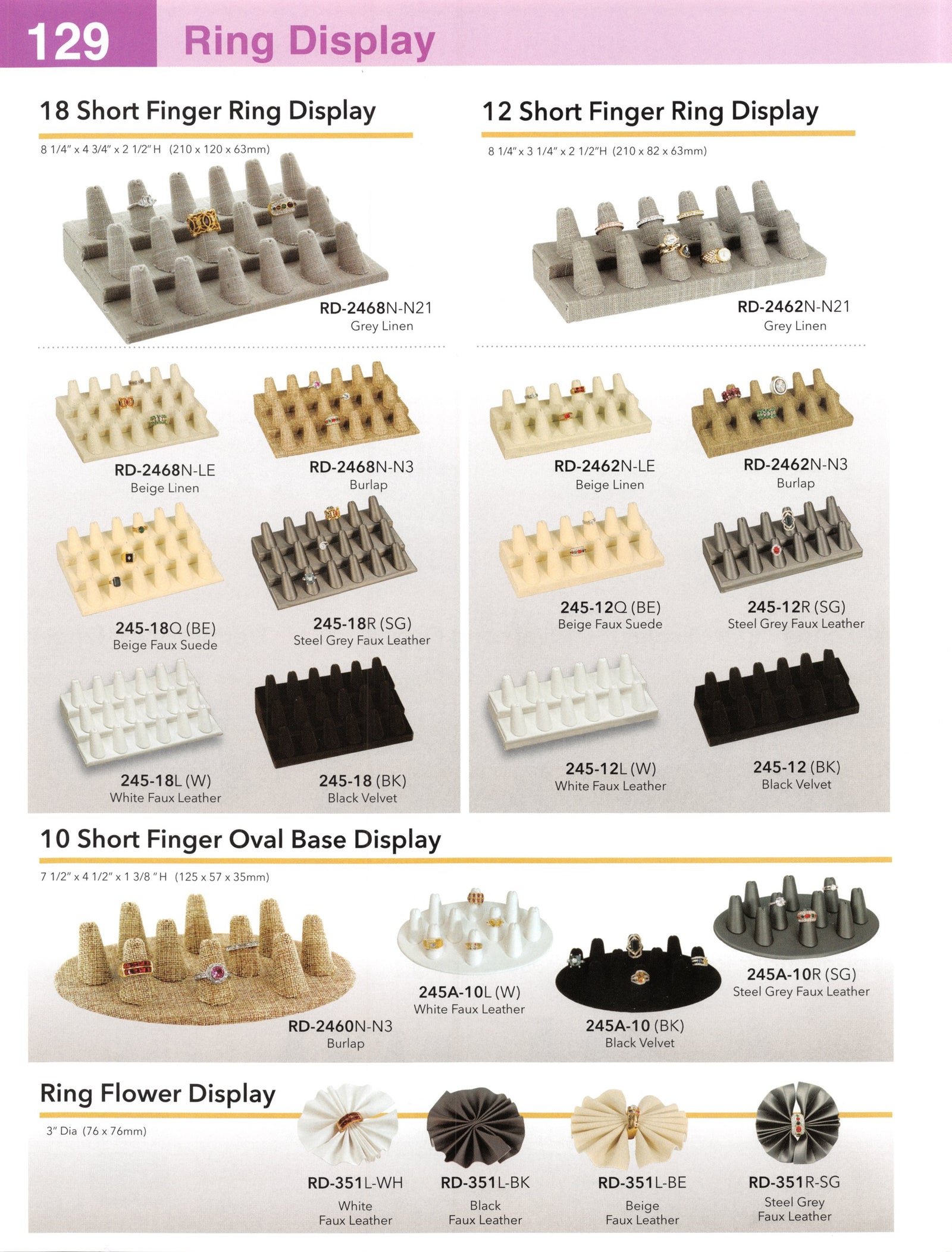 Catalog page — Ring Flower Display