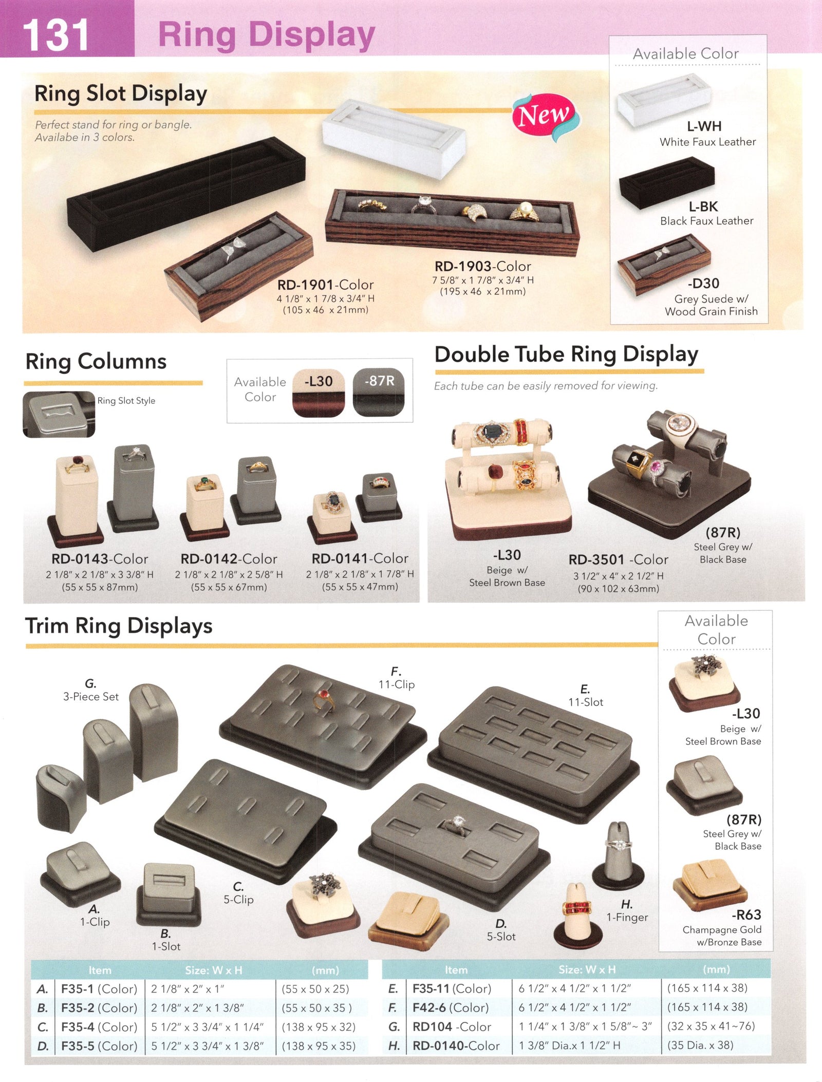 Catalog page — Ring Slot Display