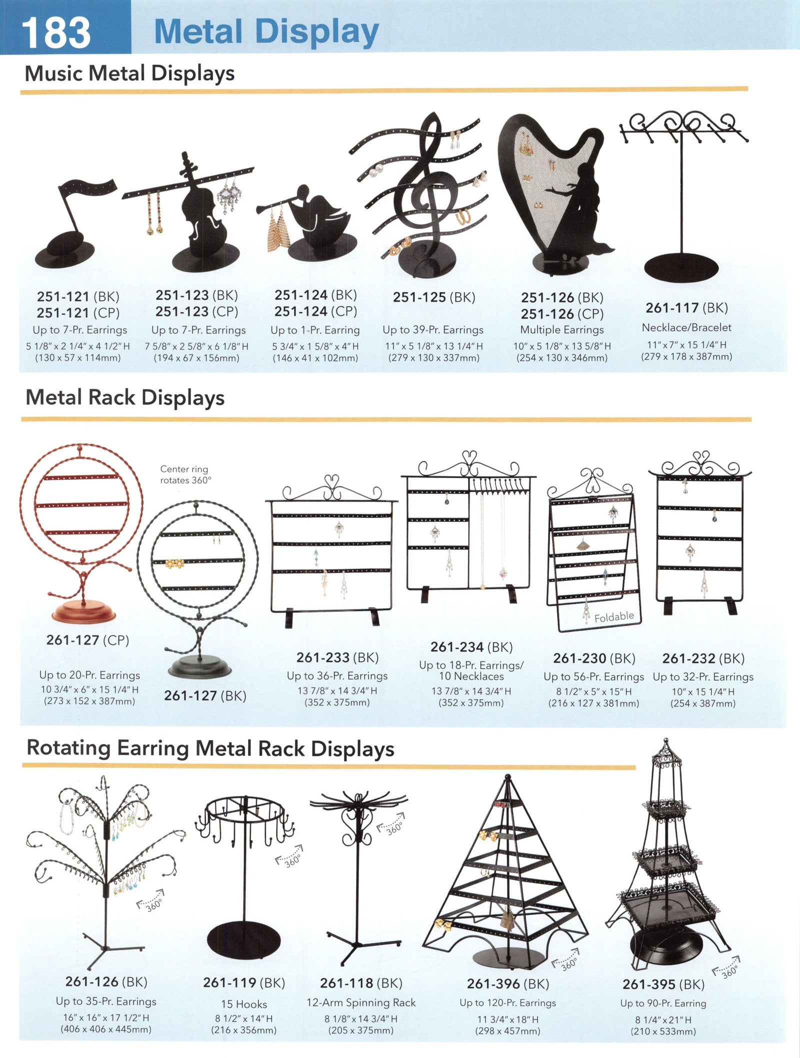Catalog page — Metal Rack Displays