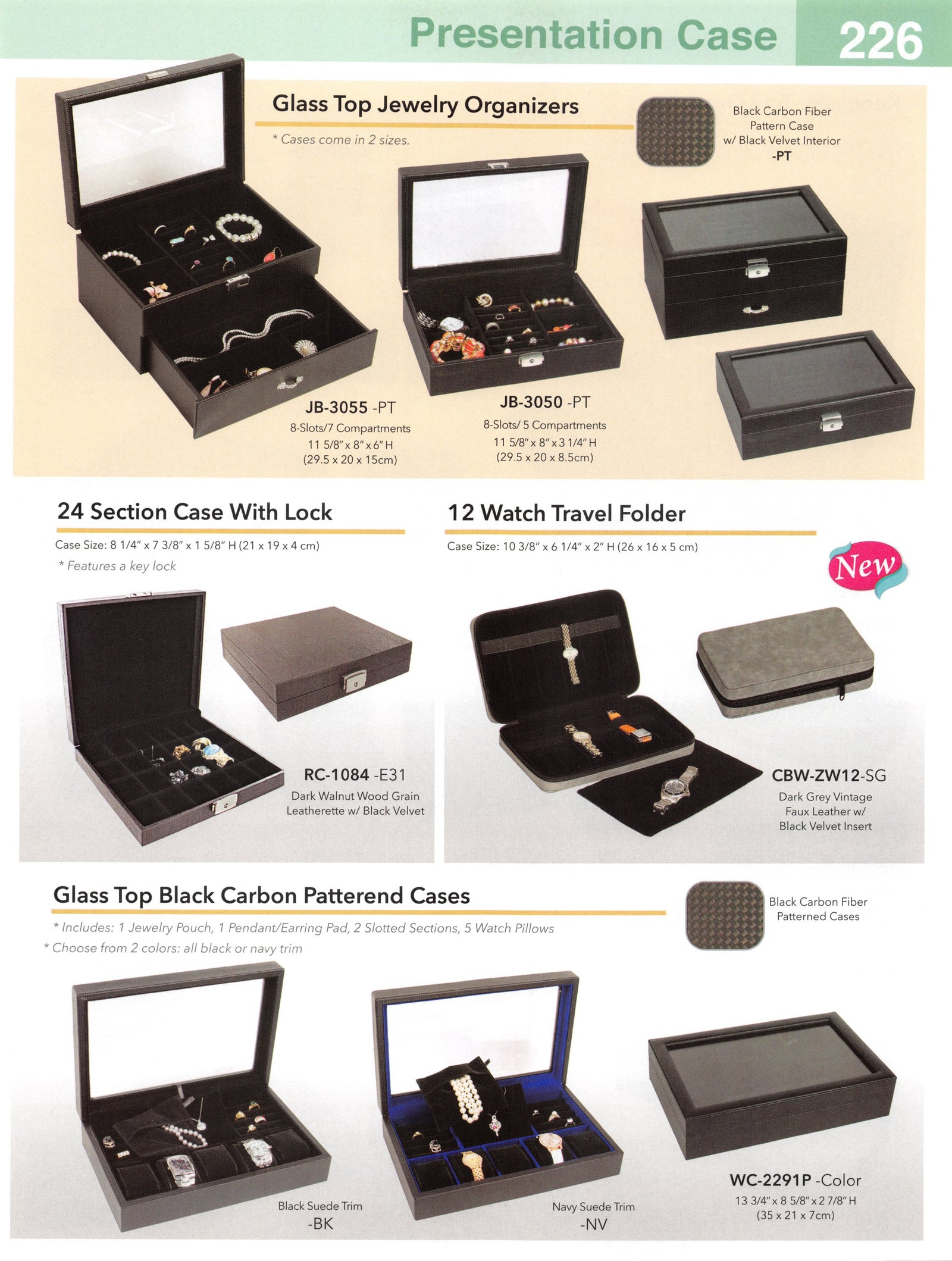 Catalog page — 24 Section Case with Lock