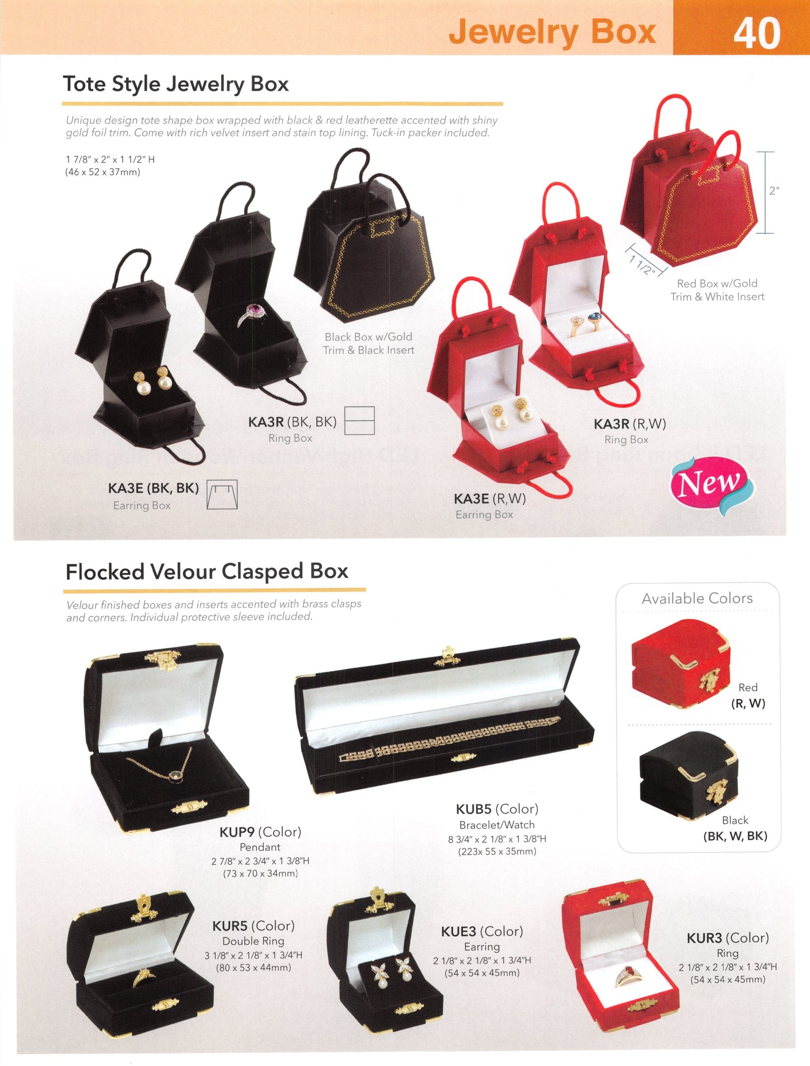 Catalog page — Clasped Velour