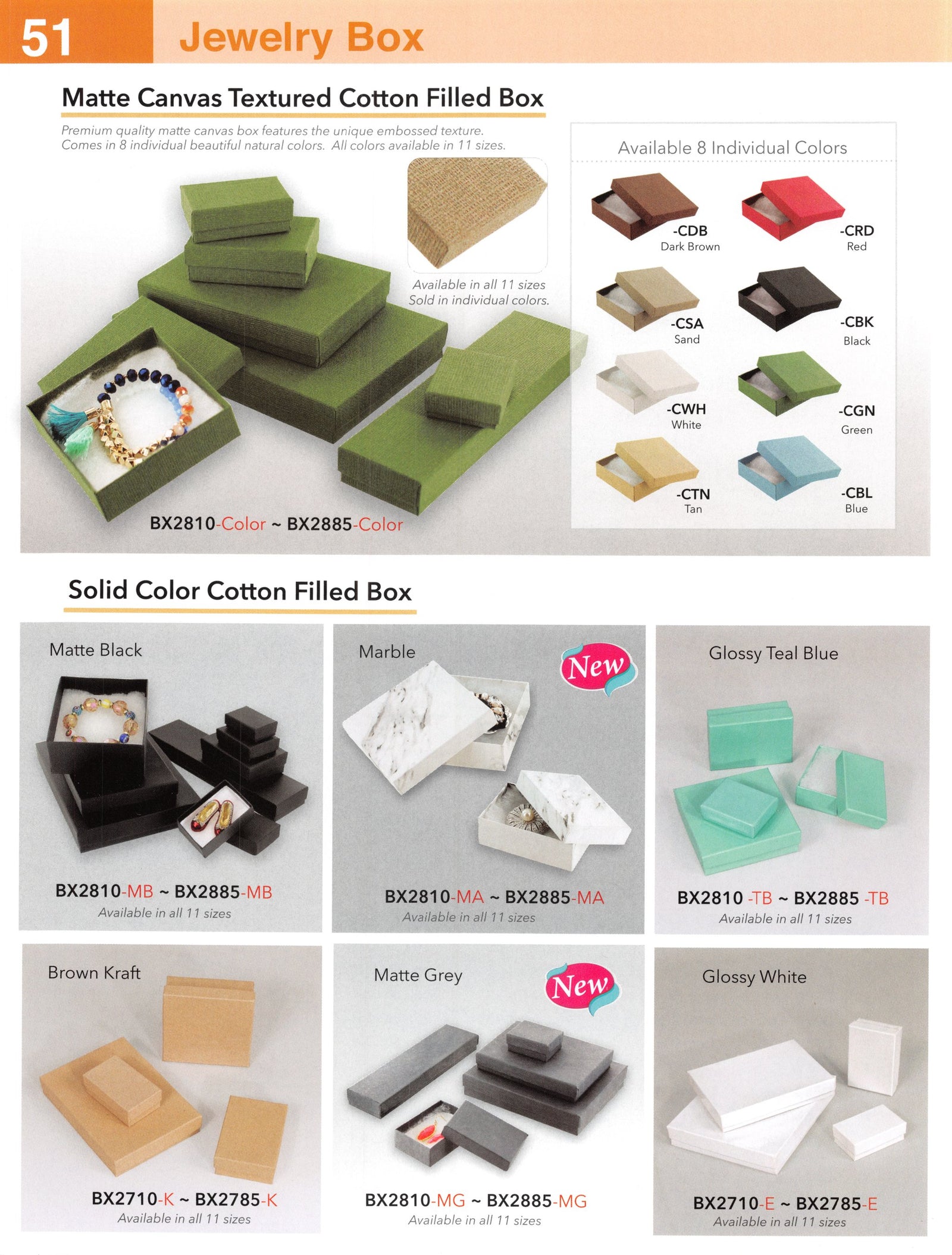 Catalog page — Solid Color Cotton-Filled
