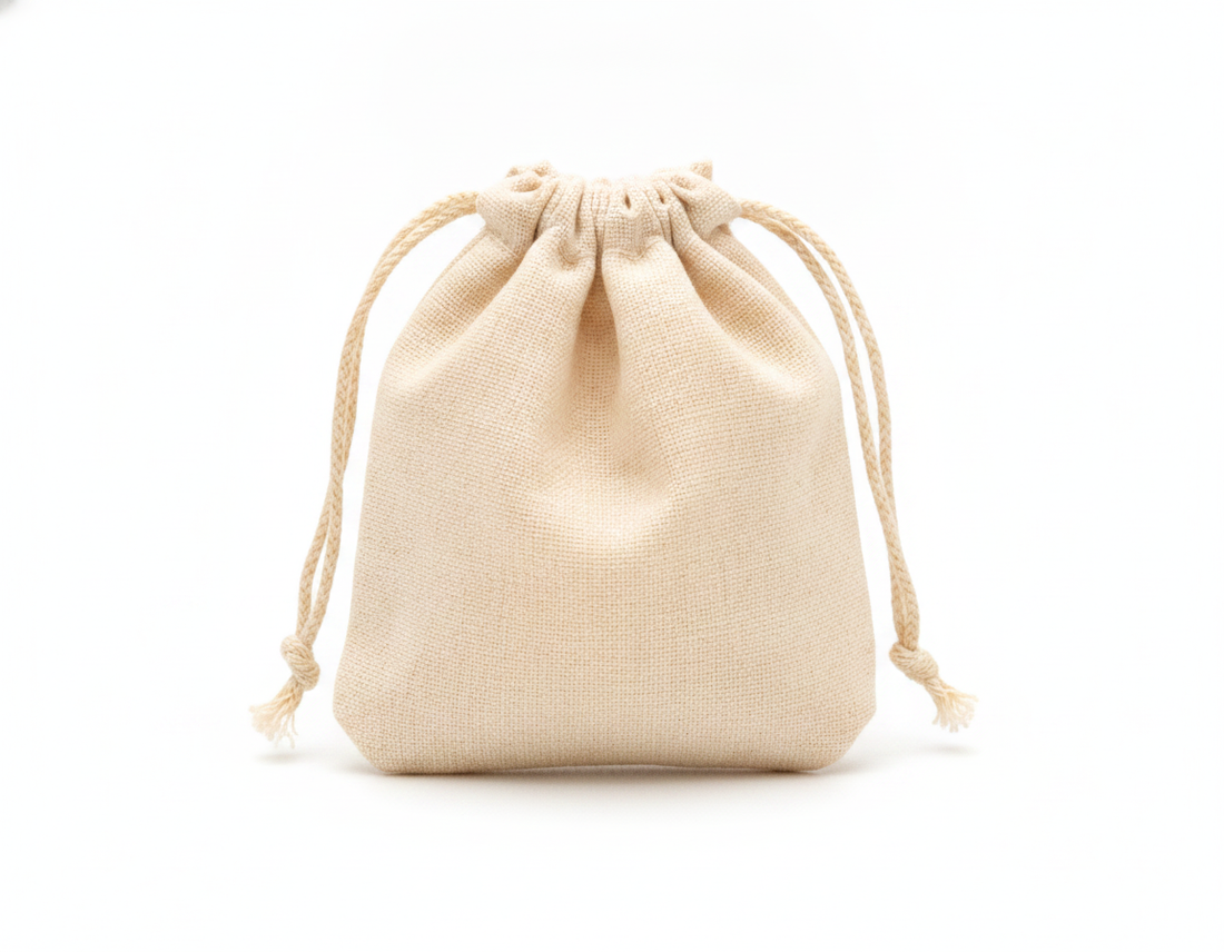 Cotton Drawstring Pouch — Cotton Multipurpose — 3.5 x 4.5 in