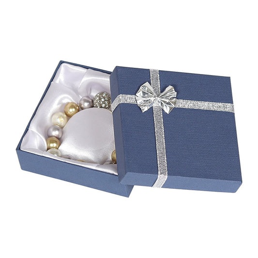 Bangle Box - Bow-Tie - Blue Linen