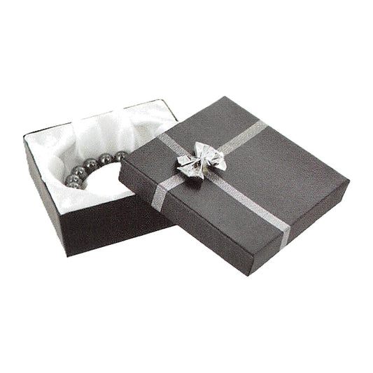 Bangle Box - Bow-Tie - Shimmer Black / White