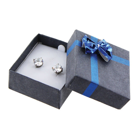Earring Box - Bow-Tie - Galaxy Blue
