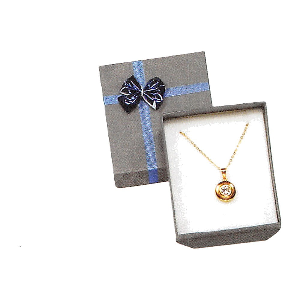 Pendant/Earring Box - Bow-Tie - Galaxy Blue