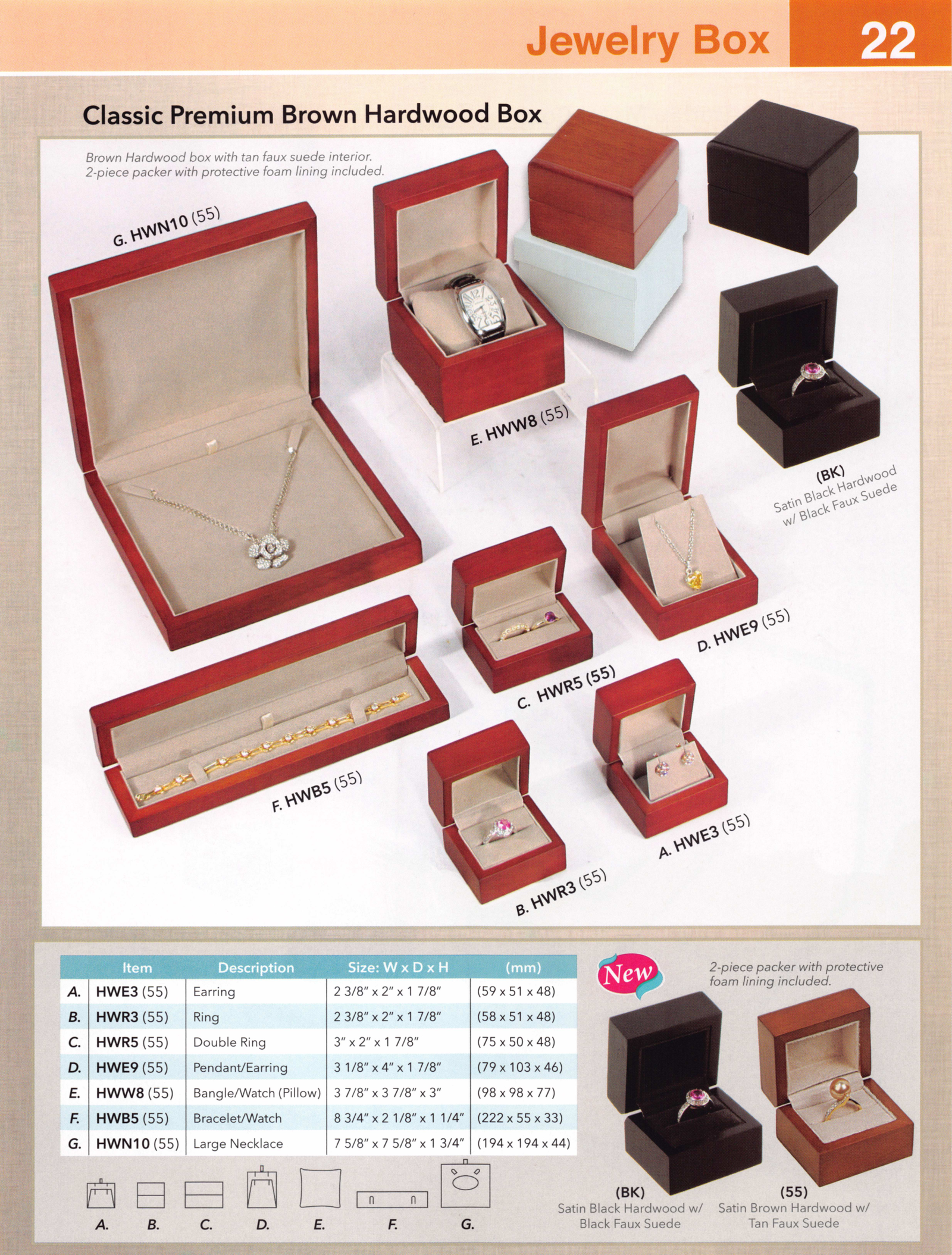 Catalog page — Premium Hardwood Boxes