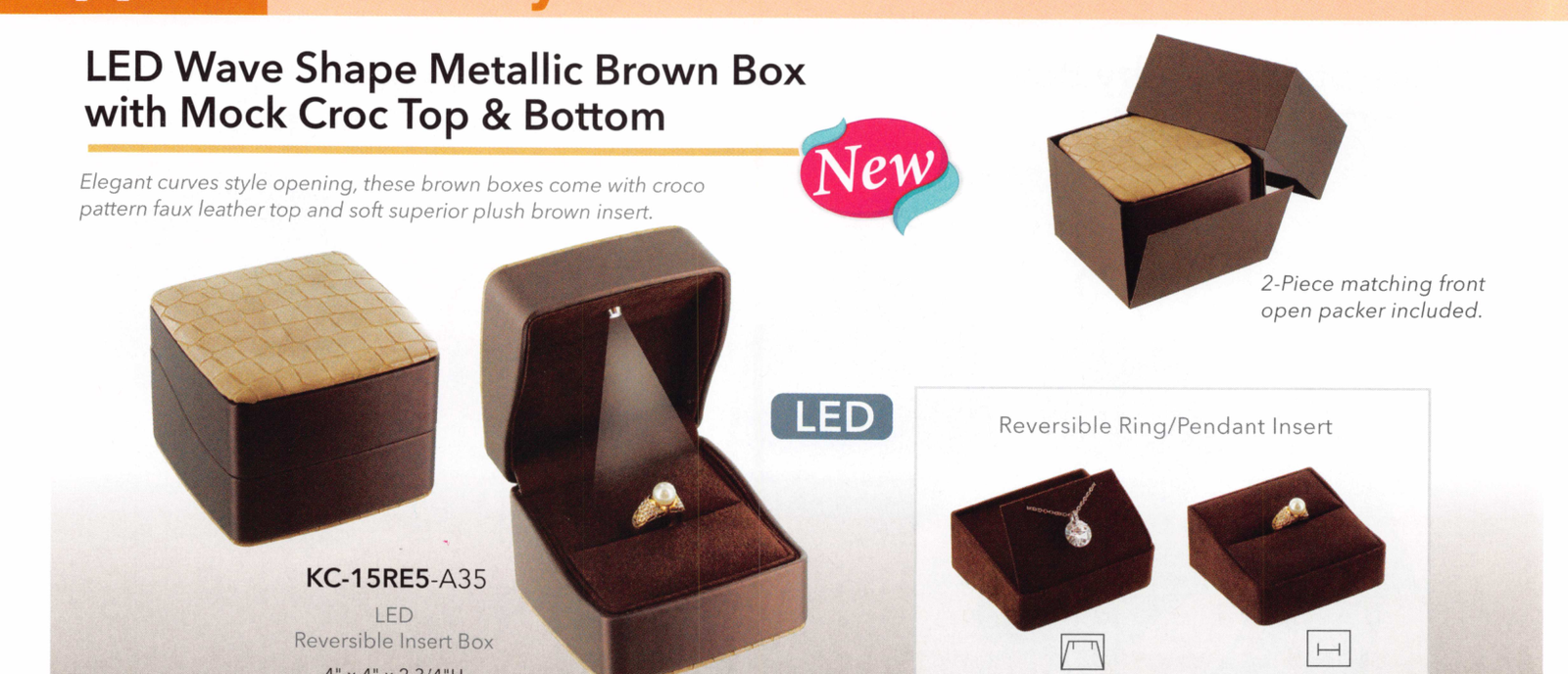 Catalog page — LED Wave Croc Boxes