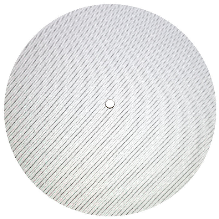 Perforated felt polishing pad with a center hole
