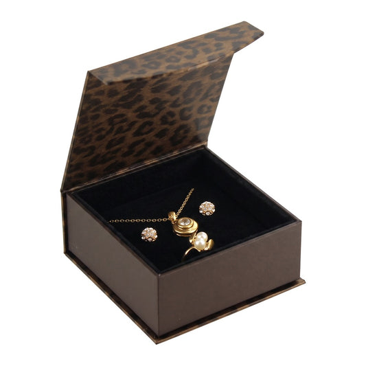 Combo / Set Box - Leopard Fancy Magnetic Flap - Black Insert