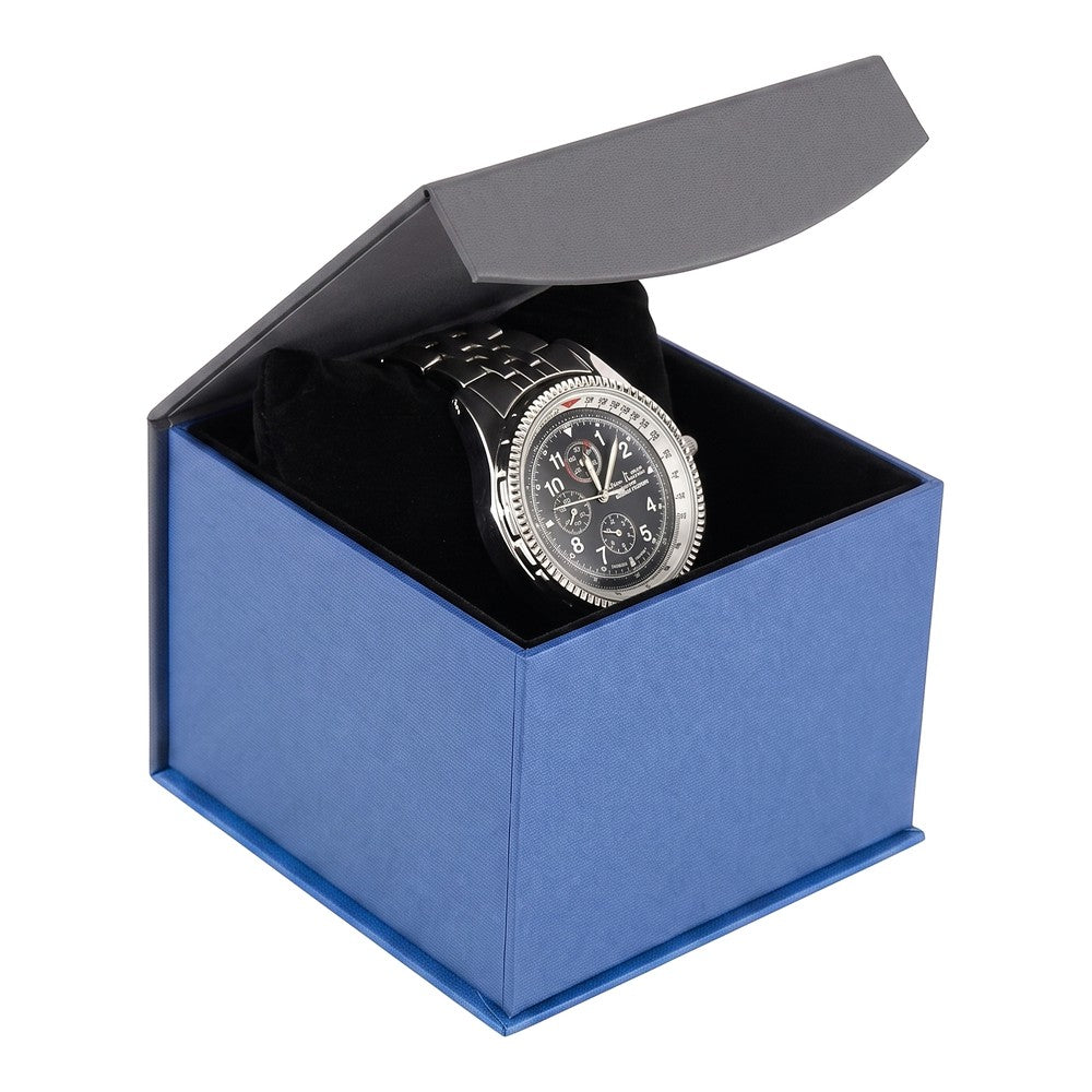 Watch Box - Deluxe Magnetic Flap - Cobalt Blue