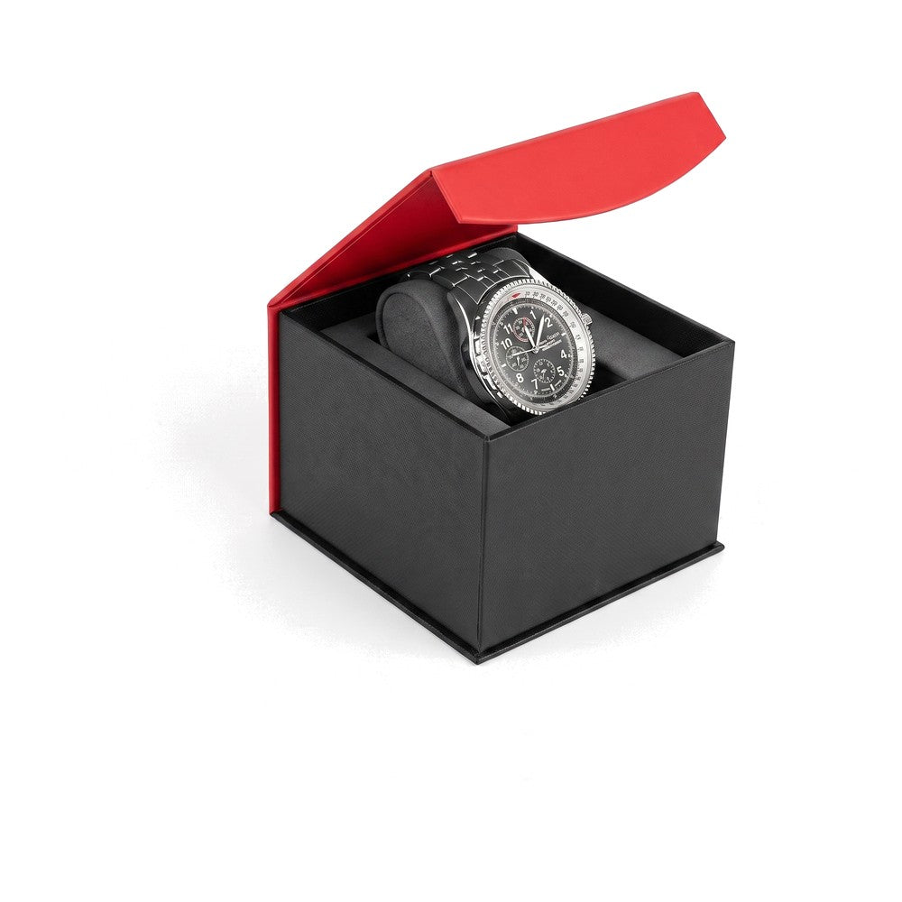 Watch Box - Deluxe Magnetic Flap - Pebble Red