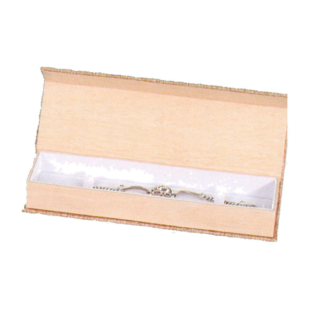 Bracelet Box - Burlap Magnetic Flap