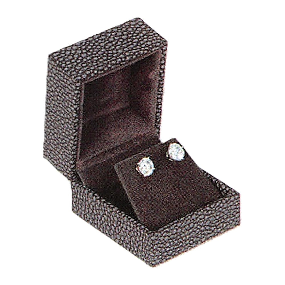 Earring Box - Premium - Grey Shagreen