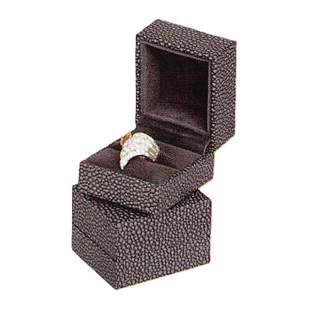 Ring Box - Premium - Grey Shagreen