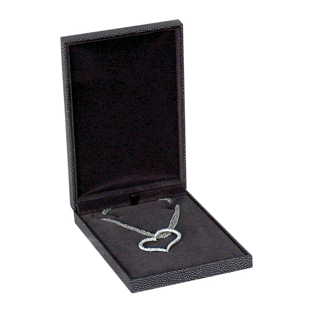 Necklace Box - Premium - Grey Shagreen