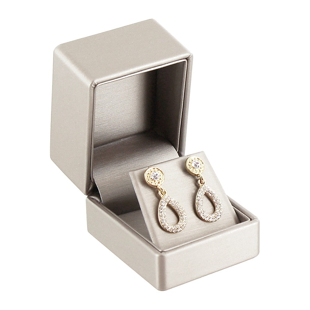 Earring Box - Premium Ribbon - Luna Silver