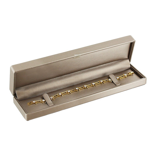 Bracelet/Watch Box - Premium Ribbon - Luna Bronz