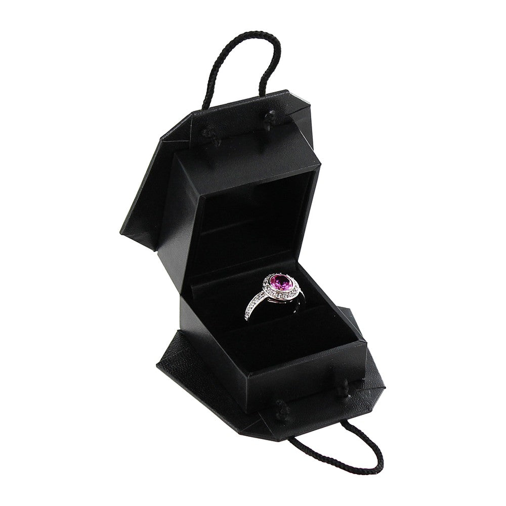 Earring Box - Tote Style - Black