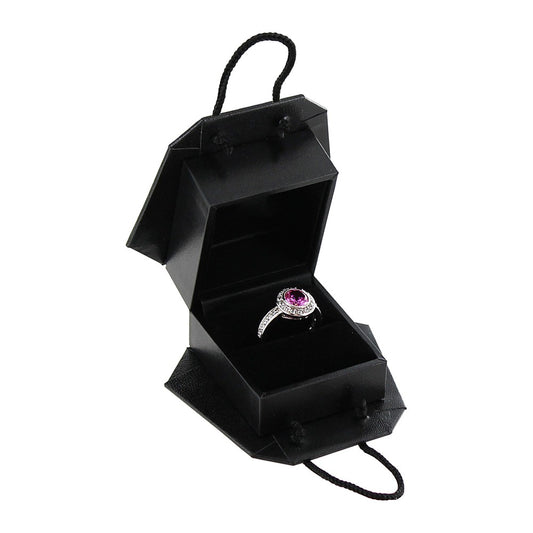 Earring Box - Tote Style - Black