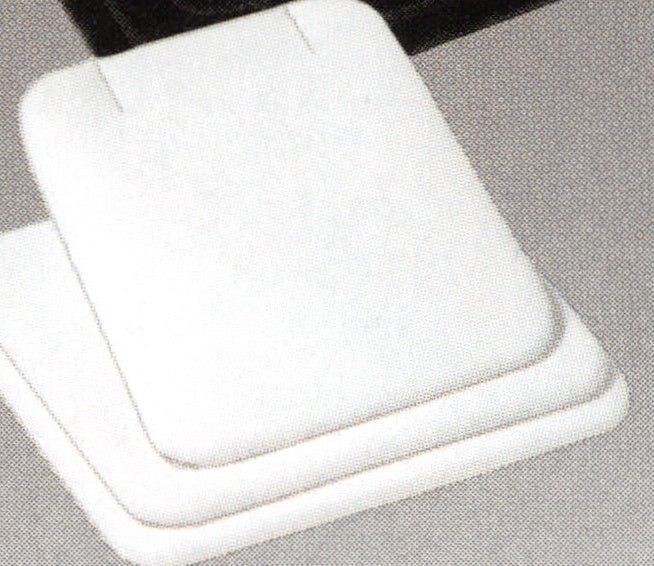 Mini Stands — Pendant/Earring — White Faux Leather