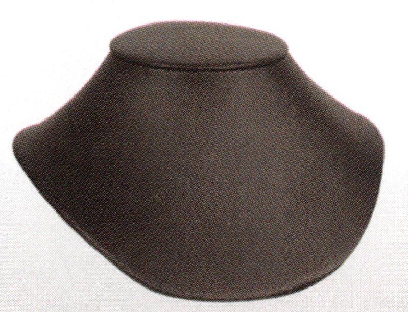 Extra Low Profile Neck Display — 2 3/4" H — Black Faux Leather
