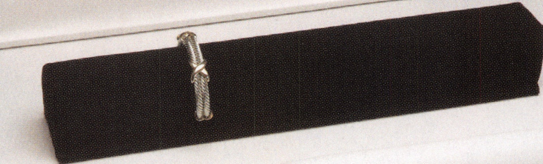Bangle Bar Stand — Small — 7 3/4 x 2 1/2 x 2 1/8" H — Black Velvet