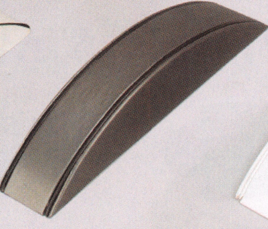 Low Profile Bracelet Display — Steel Grey Faux Leather w/ Black Trim