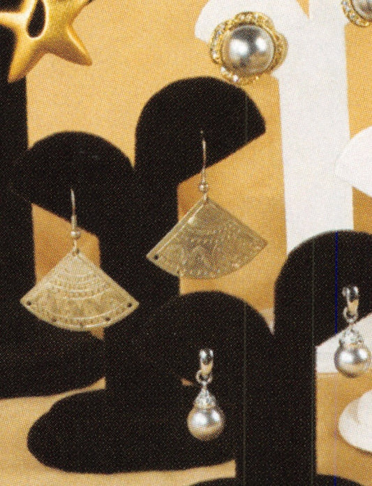 arc-top-earring-stand Black Velvet