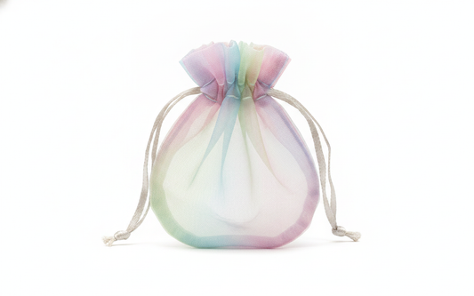 Pattern-Print Pouch — Assorted Organza Tote — One Size