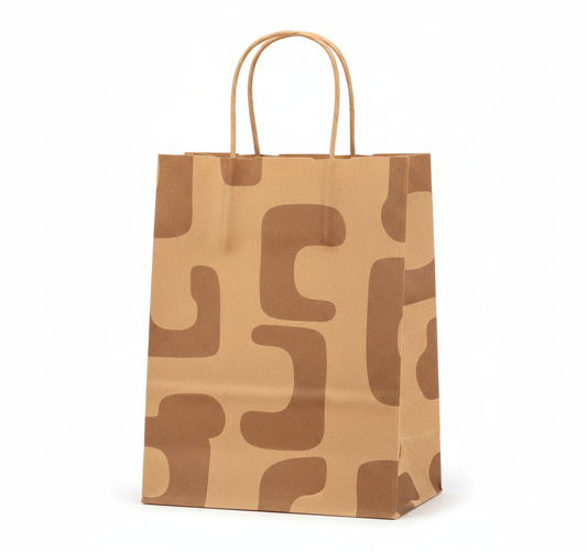 Plain Paper Gift Bag — Kraft — 12 x 15 in