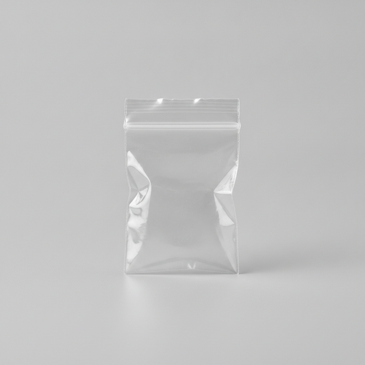 Plain PVC Zip Bag — 1 x 1 in