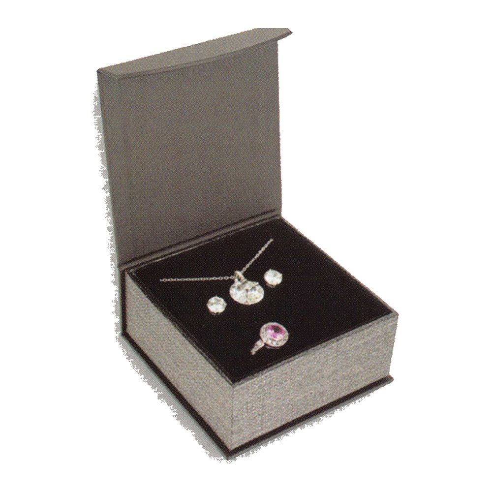 Combo / Set Box - Deluxe Magnetic Flap - Metallic Grey