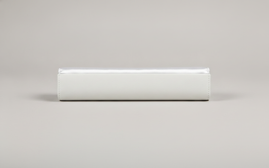Presentation Folder — White Leatherette Bracelet & Watch Folder — 4.25 x 7 in