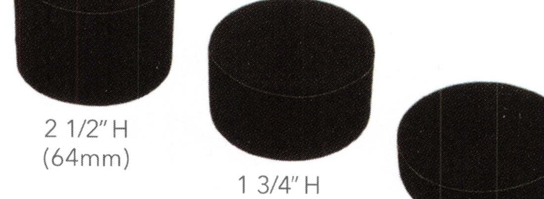 Riser Block Set — 3-Pc. Mini Table Top Set — 8 x 4 x 3" H — Black Velvet