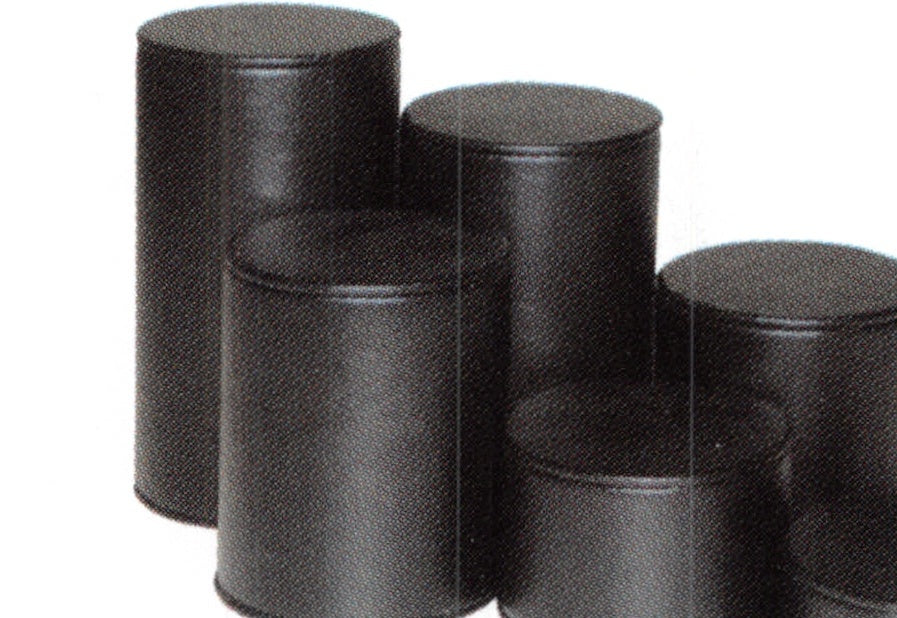 Riser Block Set — 6-Pc. Cylinder Set — 3" Dia. — Black Faux Leather