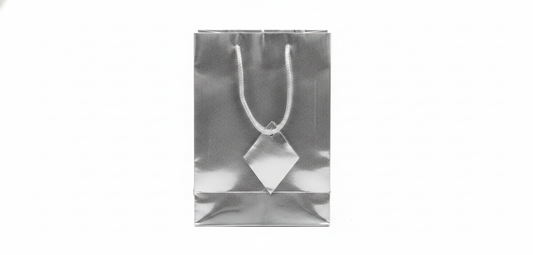 Solid Color Paper Tote — Assorted Metallic — 4.75 x 2.5 x 6.75 in