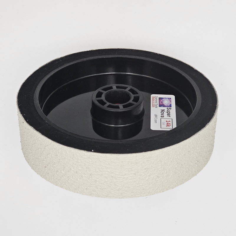 SuperNova 8 inch 14,000 grit soft diamond wheel, cream