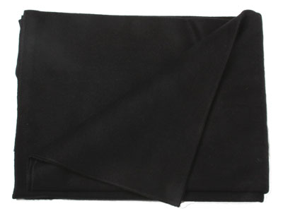 64x84 Black Wool Blanket (80% Wool) 4 Lbs,.In Zipper Bag