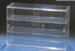 Acrylic sliding door showcase (3-shelves)