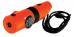 7-IN-1 Survival Whistle with LED light (Orange) 2